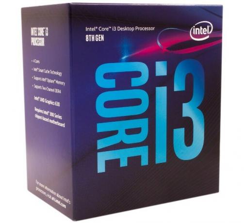 Intel Core i3 8100 darbojas ar vislabāko spēļu datoru, kas ir mazāks par 500 USD