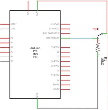 Arduino saīsnes ķēde