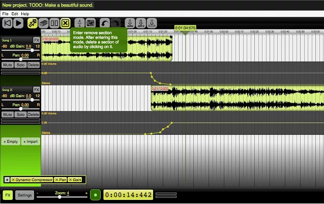 chromebook skaists audio redaktors