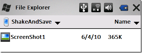 ekrānuzņēmumi uz Windows Mobile
