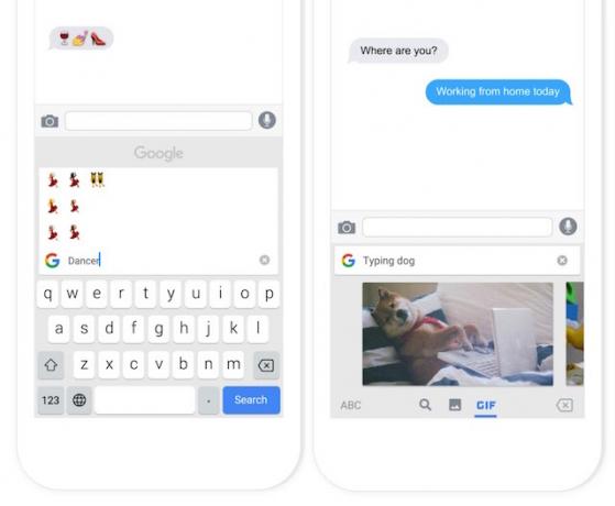 gboard emoji gif meklēšana