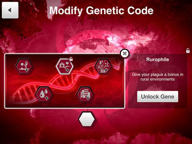 Izvēlieties slimību un iznīciniet cilvēci Plague Inc. gēna kods