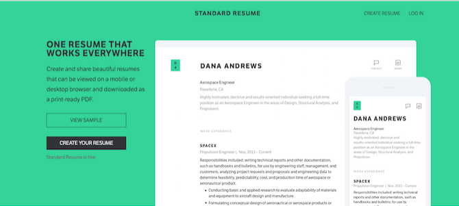 Resume Tool - Standarta Resume