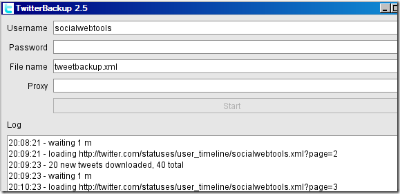 Dublējiet savus Twitter tweets, izmantojot TwitterBackup. Dublējiet savus Twitter tweets, izmantojot TwitterBackup.