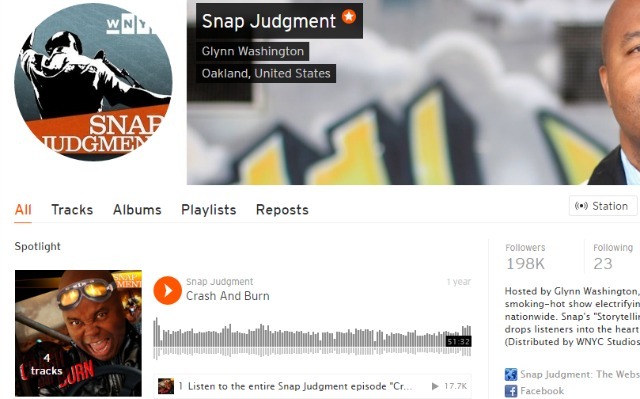 Snap Judgment Podcast vietnē SoundCloud