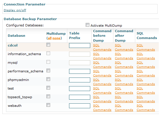 rezerves liela mysql datu bāze