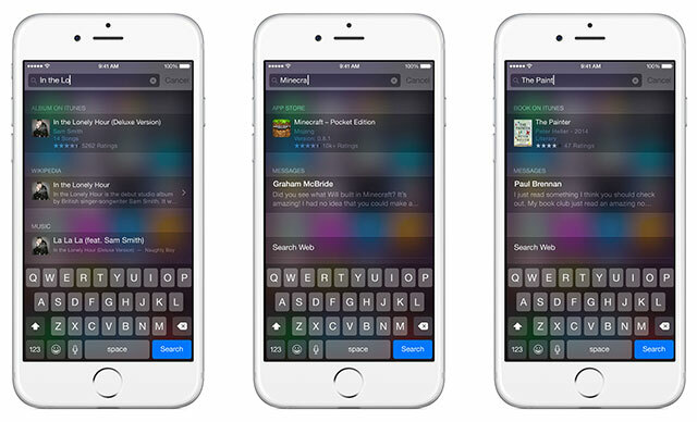 iOS 8 ir klāt: 10 iemesli, lai to tūlīt instalētu spotlightios8