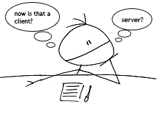 klienta servera tīkla definīcija