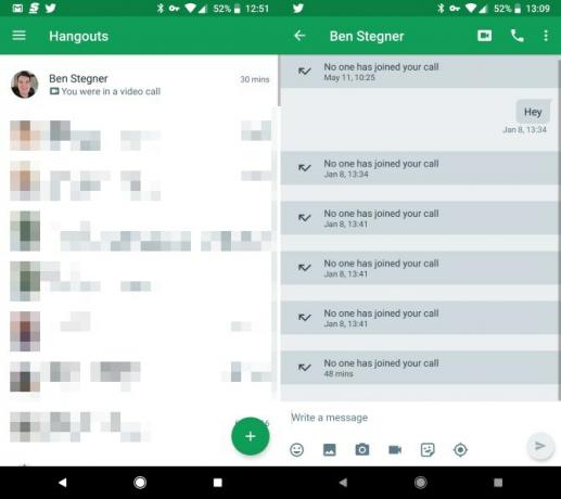 kā lietot google Hangouts operētājsistēmā Android