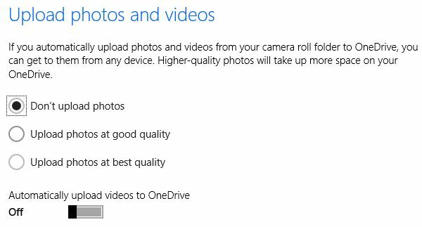 OneDrive kameras rullis