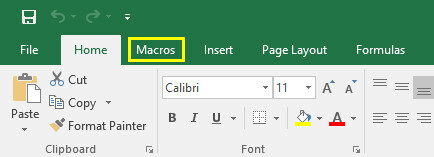 cilne Excel makro