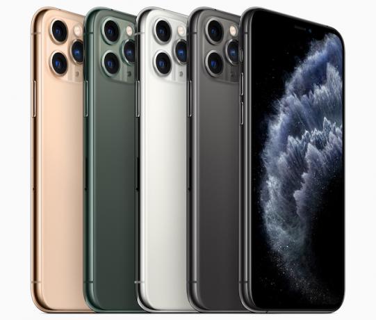 iPhone 11 Pro četrās pieejamās krāsās