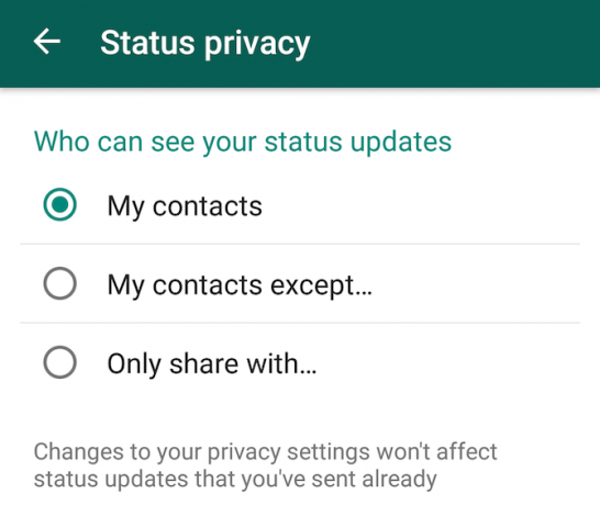 Jaunā WhatsApp funkcija: statuss un privātums