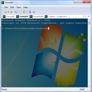 Windows 7 konsole