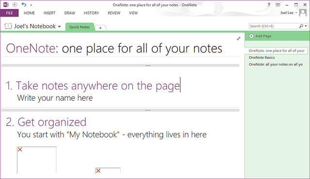 onenote-pārskats