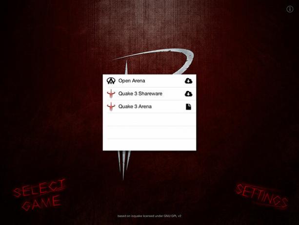 Spēlējiet Quake III arēnu savā iPhone vai iPad ar Beben III beben izvēlni