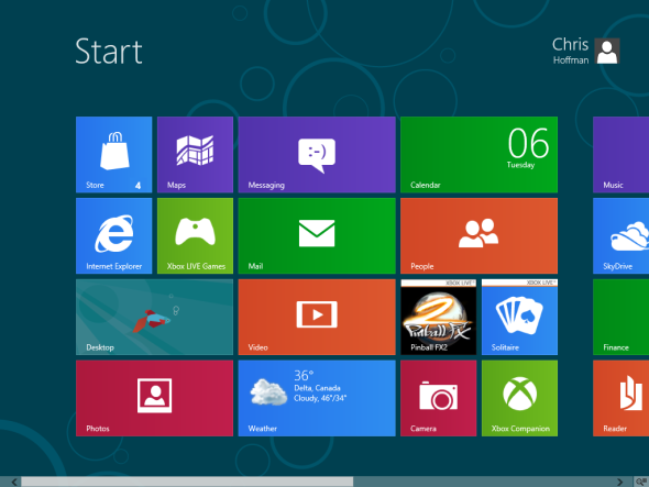 Windows 8 darbvirsma