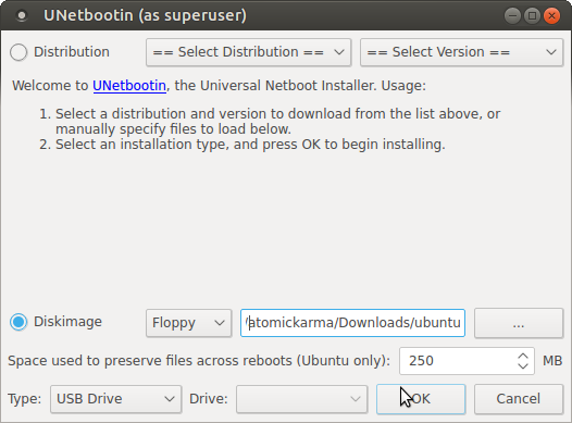 Saglabājiet portatīvo Ubuntu instalāciju, lai kur jūs dotos. Muo linux live usb unetbootin