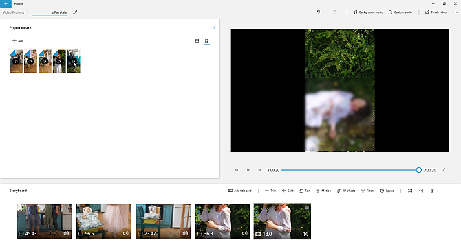 Windows 10 fotoattēlu lietotnes video redaktors