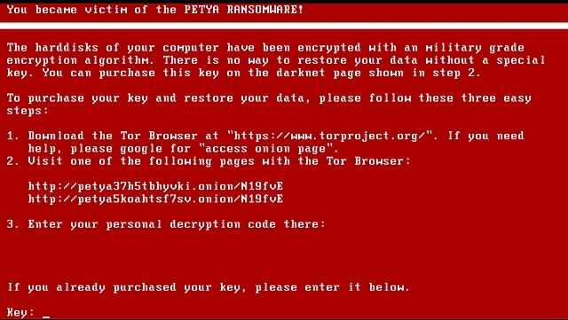 Petja Ransomware Jūs kļuvāt par upuri