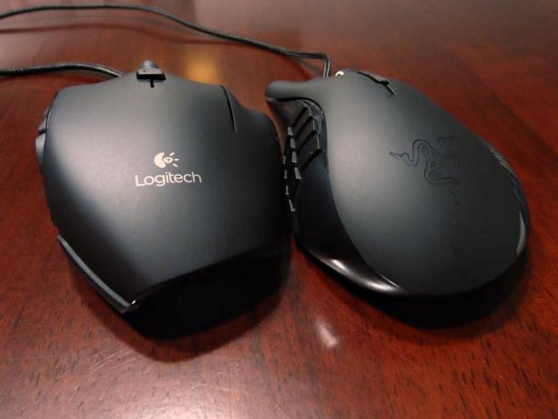 razer naga logitech g600 peles apskats