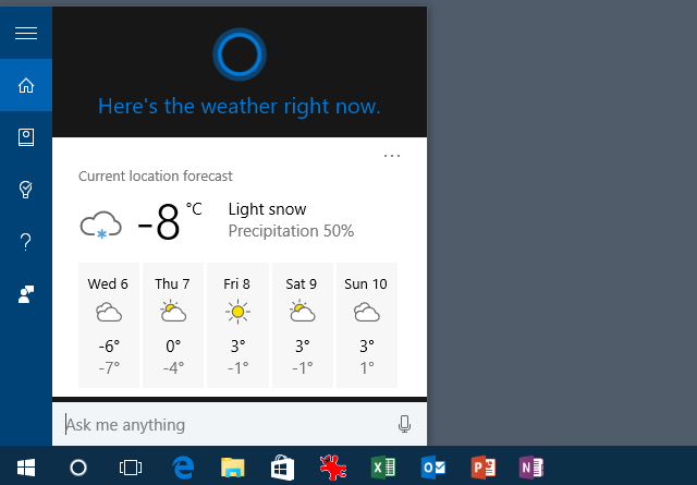 Cortana priekšskatījums