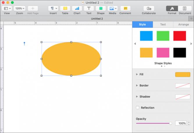 Formatējiet lapas Mac lapās