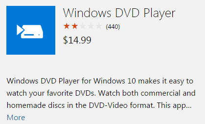 Windows DVD atskaņotāja ASV veikals