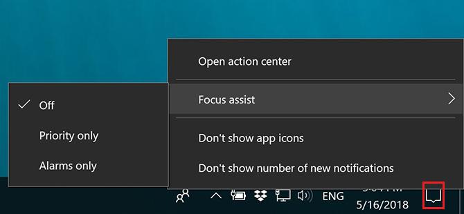 Kā izmantot Windows Focus Assist (iepriekš klusās stundas) Focus Assist 2