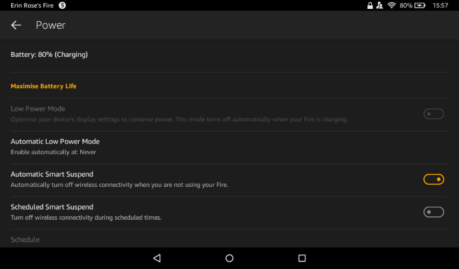 Jūsu neoficiālā Amazon Fire Tablet rokasgrāmata muo android amazonfireguide iestatījumu akumulators