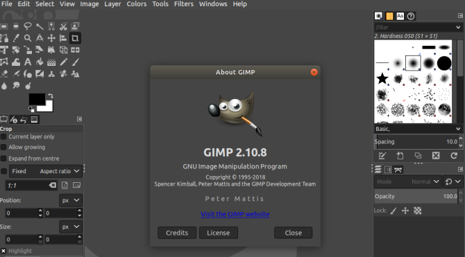 gimp priekš Linux