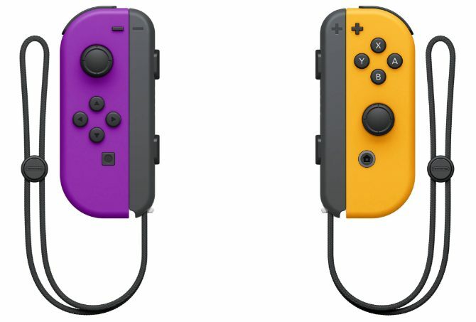 Nintendo Purple un Orange Joy-Cons