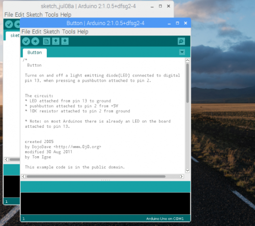 raspberry pi lietotnes arduino ide