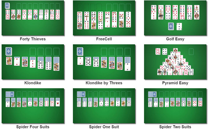 Solitaire bezsaistes pārlūks Chrome