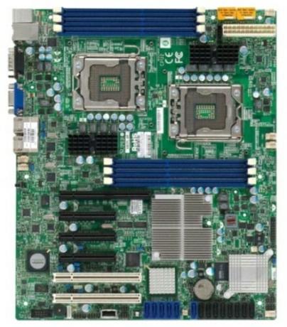 lga1366 dubultās ligzdas supermikro mātesplate