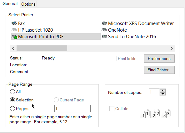 Izdrukājiet atlasi no e-pasta programmā Microsoft Outlook