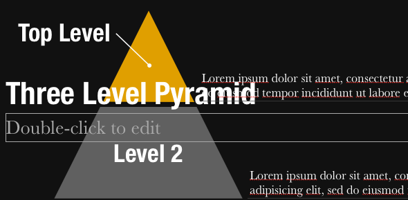 Izveidojiet profesionālas prezentācijas minūtēs, izmantojot Slidevana PowerPoint un Keynote [Giveaway] PyramidDiagram