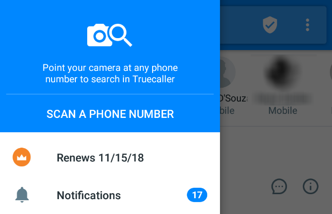 Truecaller uzmeklēšanas numurs