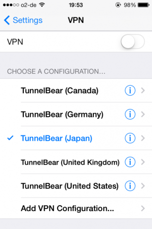 Iestatiet VPN savā iPhone minūtēs ar Tunnelbear tunnelbear9