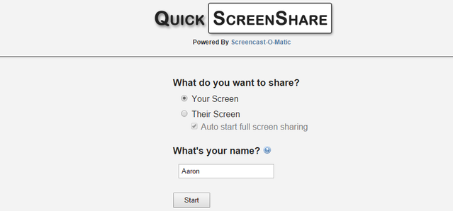 5.1. QuickScreenShare