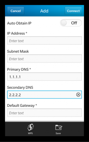 Apiet ģeorestrikcijas, mainot viedtālruņa DNS iestatījumus, iestatiet dns serveri kazenes 10 tālrunī