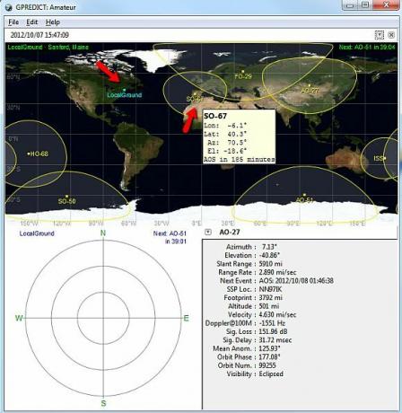 prognozēt satelīta programmatūru