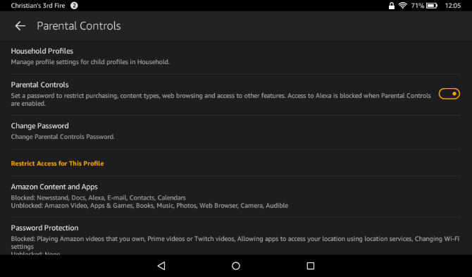 Jūsu neoficiālā Amazon Fire Tablet rokasgrāmata muo android amazonfireguide parentalcontrols1