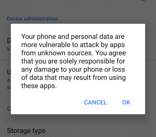 android amazon nezināmi avoti