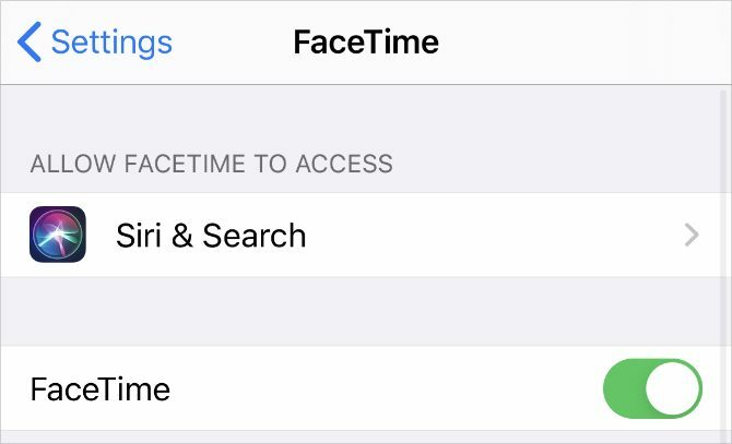 FaceTime iestatījumi iPhone
