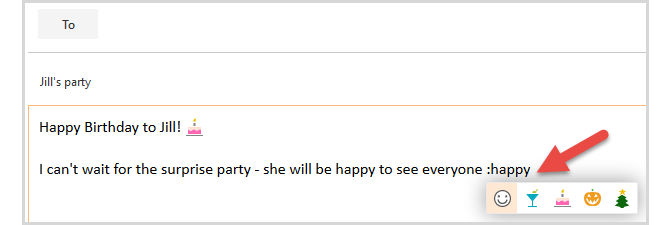 Jauns Outlook.com - emocijzīmes