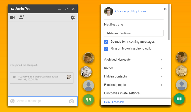 Kāds beidzot Google Hangouts uzlaboja darbvirsmas Hangouts sesiju jauno piemēru