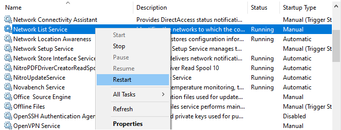Windows restartēšanas pakalpojums