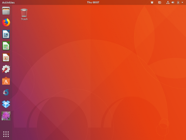 Ubuntu 17.10 ar Ubuntu darbvirsmas vidi