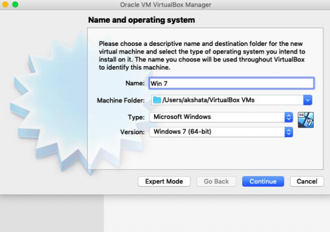 Windows iestatīšana ar VirtualBox operētājsistēmā Mac